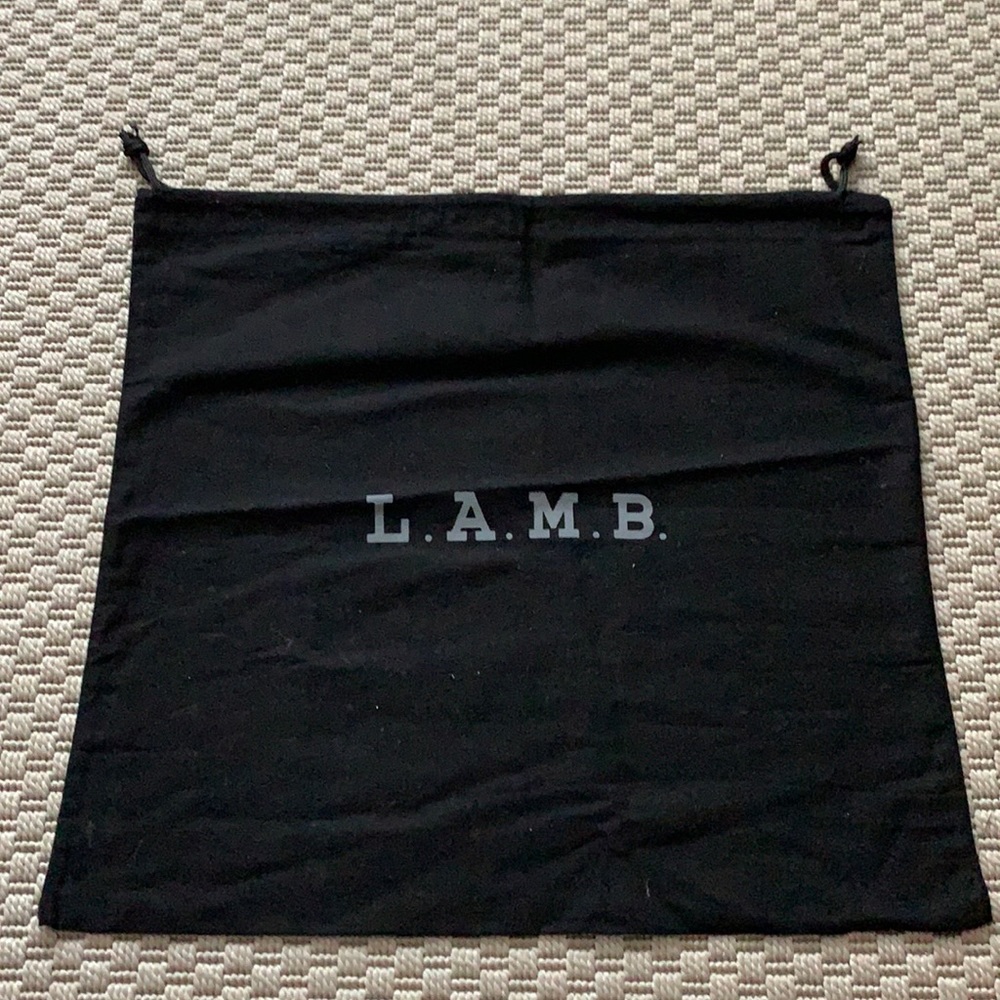 Lamb canvas drawstring dust bag
